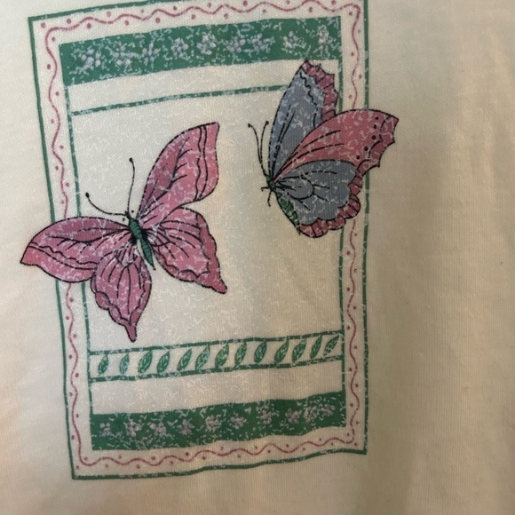 Vintage Bizzit Modest butterfly dress with tie back large - Picture 4 of 8